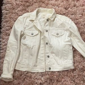 American eagle White jean jacket